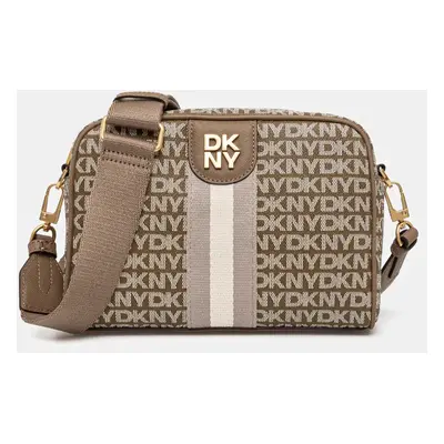 Kabelka Dkny hnědá barva, R43E5V85