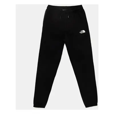 Dětské tepláky The North Face TEEN REGULAR TAPERED JOGGERS černá barva, hladké, NF0A8BHTJK31