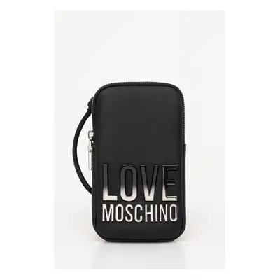 Obal na telefon Love Moschino černá barva, JC5729PP0MKD000B