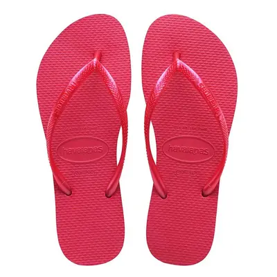 Žabky Havaianas SLIM dámské, růžová barva, na plochém podpatku, 4000030.5241