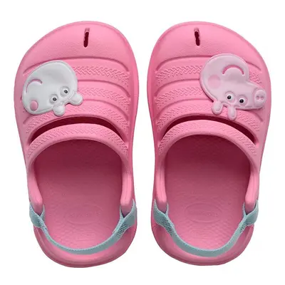 Pantofle Havaianas CLOG PEPPA PIG růžová barva