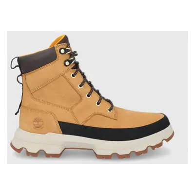 Kožené trapery Timberland Orig Ultra WP Boot pánské, žlutá barva, TB0A44SH2311