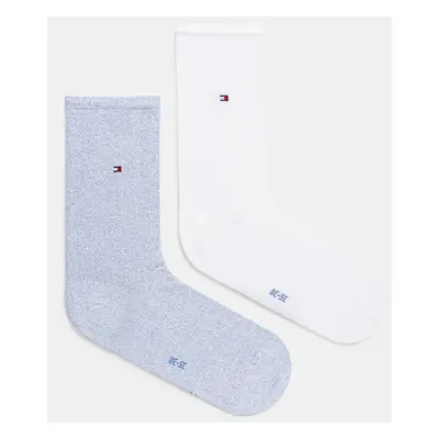 Ponožky Tommy Hilfiger 2-pack dámské, modrá barva, 371221109