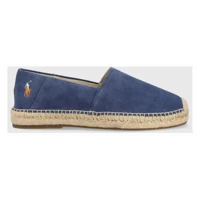 Semišové espadrilky Polo Ralph Lauren CEVIO tmavomodrá barva