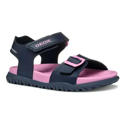 Dětské sandály Geox SANDAL FUSBETTO tmavomodrá barva