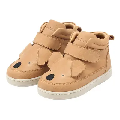 Dětské semišové sneakers boty Donsje Mika Sneakers Koala hnědá barva, 2030203