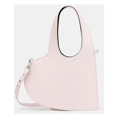 Kožená kabelka Coperni Crossbody Baby Heart Tote růžová barva, COPBA93F6031