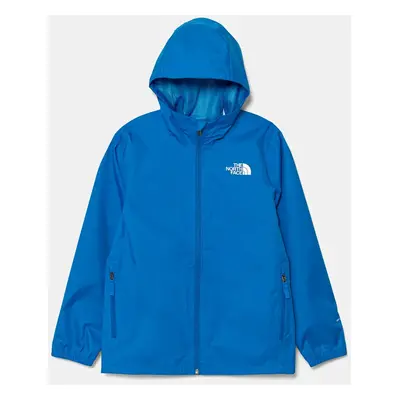 Dětská bunda The North Face TEEN ZIPLINE RAIN JACKET modrá barva, NF0A8B7ZT4S1