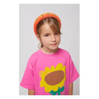 Dětská čelenka do vlasů Bobo Choses Sunflower oranžová barva, 125AI014