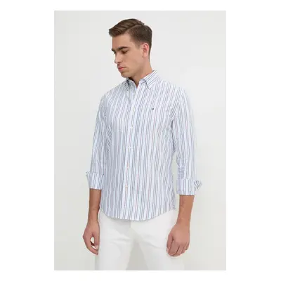 Bavlněná košile Tommy Hilfiger modrá barva, regular, s límečkem button-down, MW0MW36820