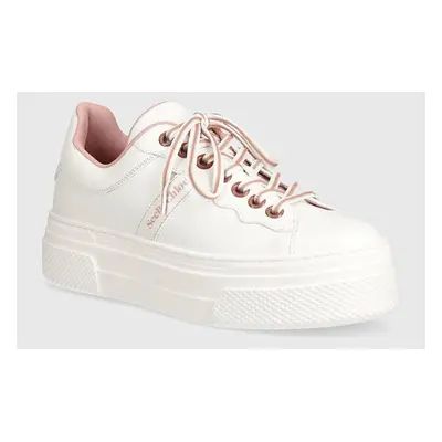 Kožené sneakers boty See by Chloé Essie bílá barva, SB43065A