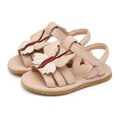 Kojenecké kožené sandály Donsje Jiles Sky Sandals Butterfly růžová barva, 1501802