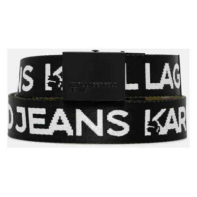 Oboustranný pásek Karl Lagerfeld Jeans zelená barva, A1M33131