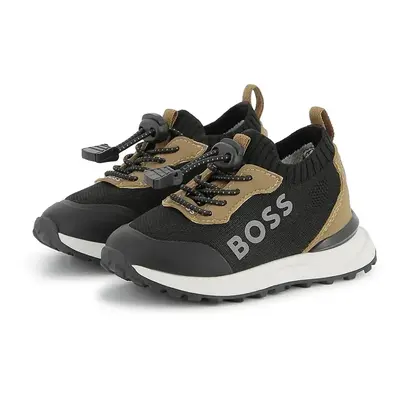 Dětské sneakers boty BOSS černá barva, J52270