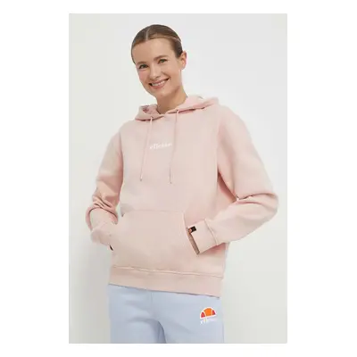 Mikina Ellesse Jazana OH Hoody dámská, růžová barva, s kapucí, s potiskem, SGP16460