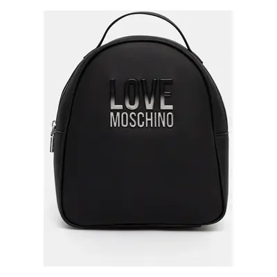 Batoh Love Moschino dámský, černá barva, malý, hladký, JC4258PP0MKD000B