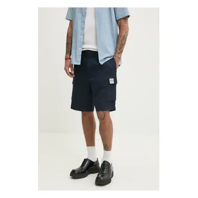 Bavlněné šortky Red Bull Racing x Pepe Jeans CARGO SHORT pánské, tmavomodrá barva, RM800003