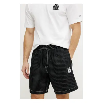 Bavlněné šortky adidas Originals Wabash pánské, černá barva, JP4491