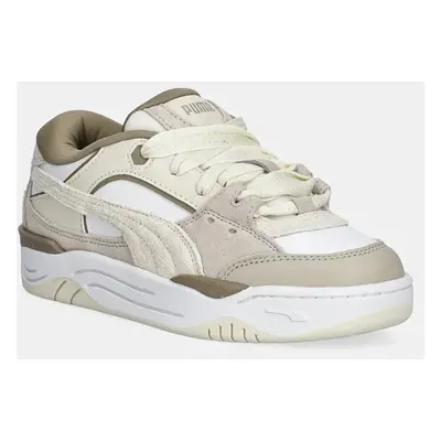 Kožené sneakers boty Puma Puma-180 PRM Wns béžová barva