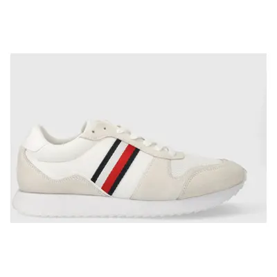 Sneakers boty Tommy Hilfiger RUNNER EVO MIX ESS bílá barva, FM0FM04886