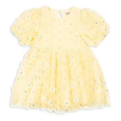 Dívčí šaty Konges Sløjd EASTER SALLY DRESS žlutá barva, mini, KS103557