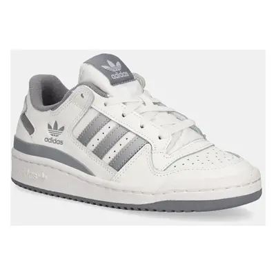 Dětské kožené sneakers boty adidas Originals FORUM LOW béžová barva, JI0405