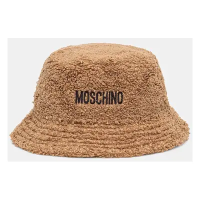 Klobouk Moschino hnědá barva