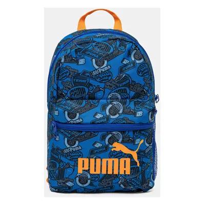 Dětský batoh Puma PHASE AOP Small Backpack modrá barva, malý, vzorovaný, 091324