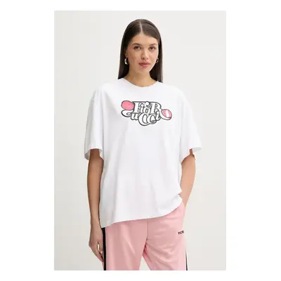 Bavlněné tričko Fiorucci Curly Lollipop Logo Boxy Fit T-Shirt bílá barva, U02SPTSH103CJ01WH10