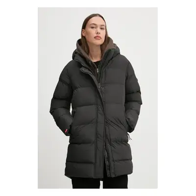 Bunda Superdry dámská, černá barva, zimní, W5011726A-02A