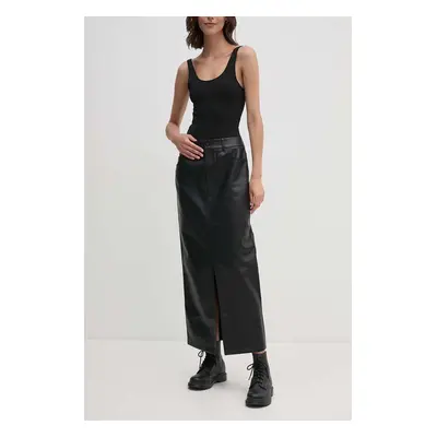 Sukně Calvin Klein Jeans černá barva, maxi, J20J223547