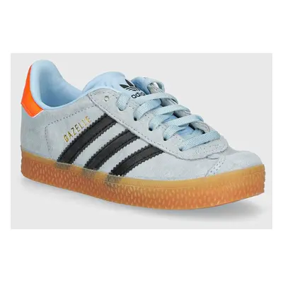 Dětské semišové sneakers boty adidas Originals GAZELLE C ID6554