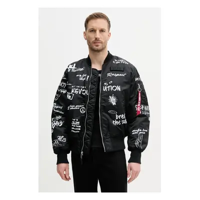 Bomber bunda Alpha Industries MA-1 Peace černá barva, přechodná, 156136