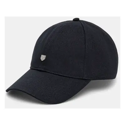 Bavlněná baseballová čepice Barbour Cascade Shield Cap tmavomodrá barva, MHA0902