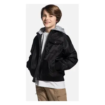 Dětská bomber bunda Coccodrillo černá barva, OUTERWEAR BOY JUNIOR