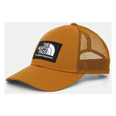 Kšiltovka The North Face Mudder Trucker hnědá barva, s aplikací, NF0A5FXAVC71