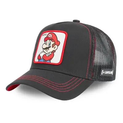 Čepice Capslab Super Mario černá barva, s aplikací