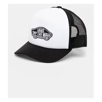 Dětská baseballová čepice Vans Classic Patch Curved Bill Trucker černá barva, s aplikací, VN000E