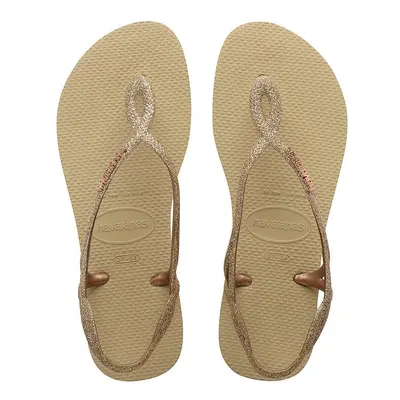 Sandály Havaianas LUNA PREMIUM II dámské, béžová barva, 4146130.0154