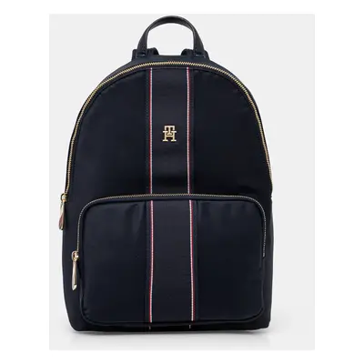 Batoh Tommy Hilfiger dámský, tmavomodrá barva, velký, vzorovaný, AW0AW17162