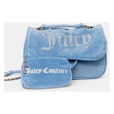 Velurová kabelka Juicy Couture Kimberly modrá barva, BEJQL8762WPO