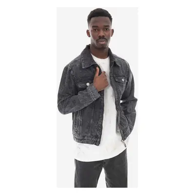 Džínová bunda Han Kjøbenhavn Zip Denim Jacket M-132523-212 pánská, černá barva, přechodná