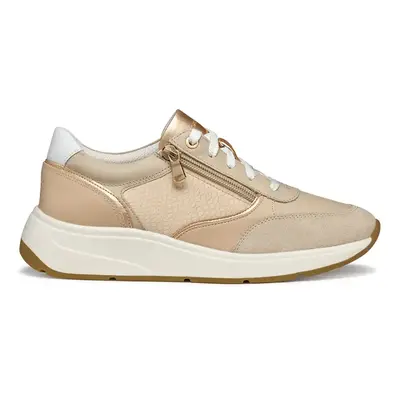 Sneakers boty Geox D CRISTAEL béžová barva, D45MXE 085QD C6738