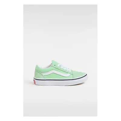 Dětské tenisky Vans Old Skool zelená barva, VN000CYVE2Y1