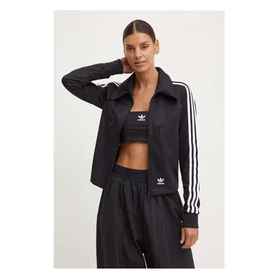 Mikina adidas Originals Montreal Track Top dámská, černá barva, s aplikací, IU2524