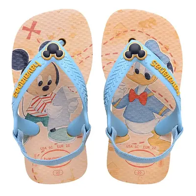 Dětské sandály Havaianas DISNEY CLASSICS béžová barva