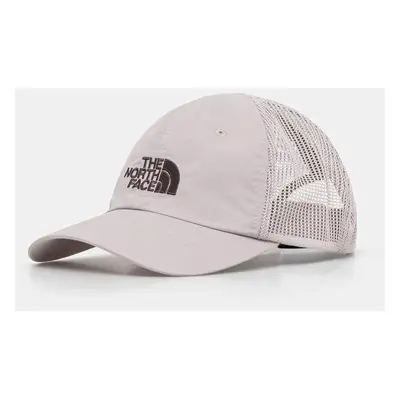 Kšiltovka The North Face Horizon Trucker šedá barva, s aplikací, NF0A5FXS1OA1