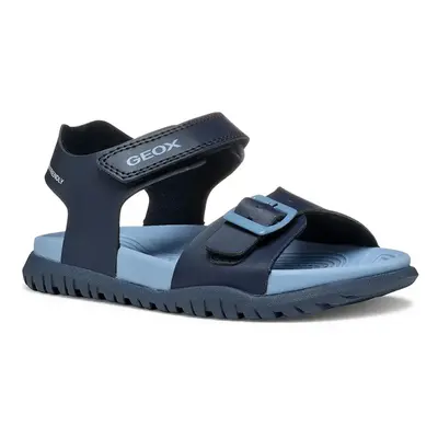 Dětské sandály Geox SANDAL FUSBETTO modrá barva