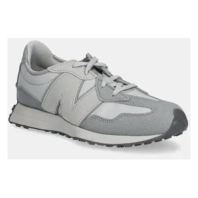 Dětské sneakers boty New Balance 327 šedá barva, GS327SGC