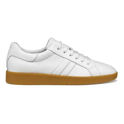 Kožené sneakers boty Geox D MELEDA bílá barva, D36UGB 00085 C1000